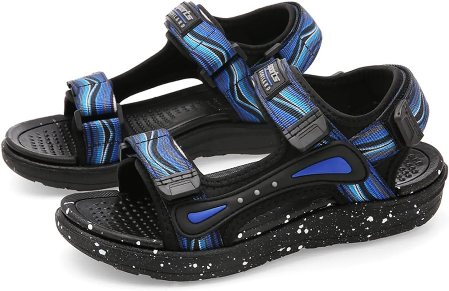 Baby Boys Open Toe Sandals Outdoor Summer Casual Wide Shoes Toddler Kids Fashion Slip On Rubber Loafers Beach Pool