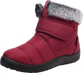 Black Winter Boots for Women Wide Calf Womens Boots Winter Ankle Womens Boots for Snow and Ice Wide Calf Snow Boots for Women Waterproof Tall Winter Boots for Women Pull on