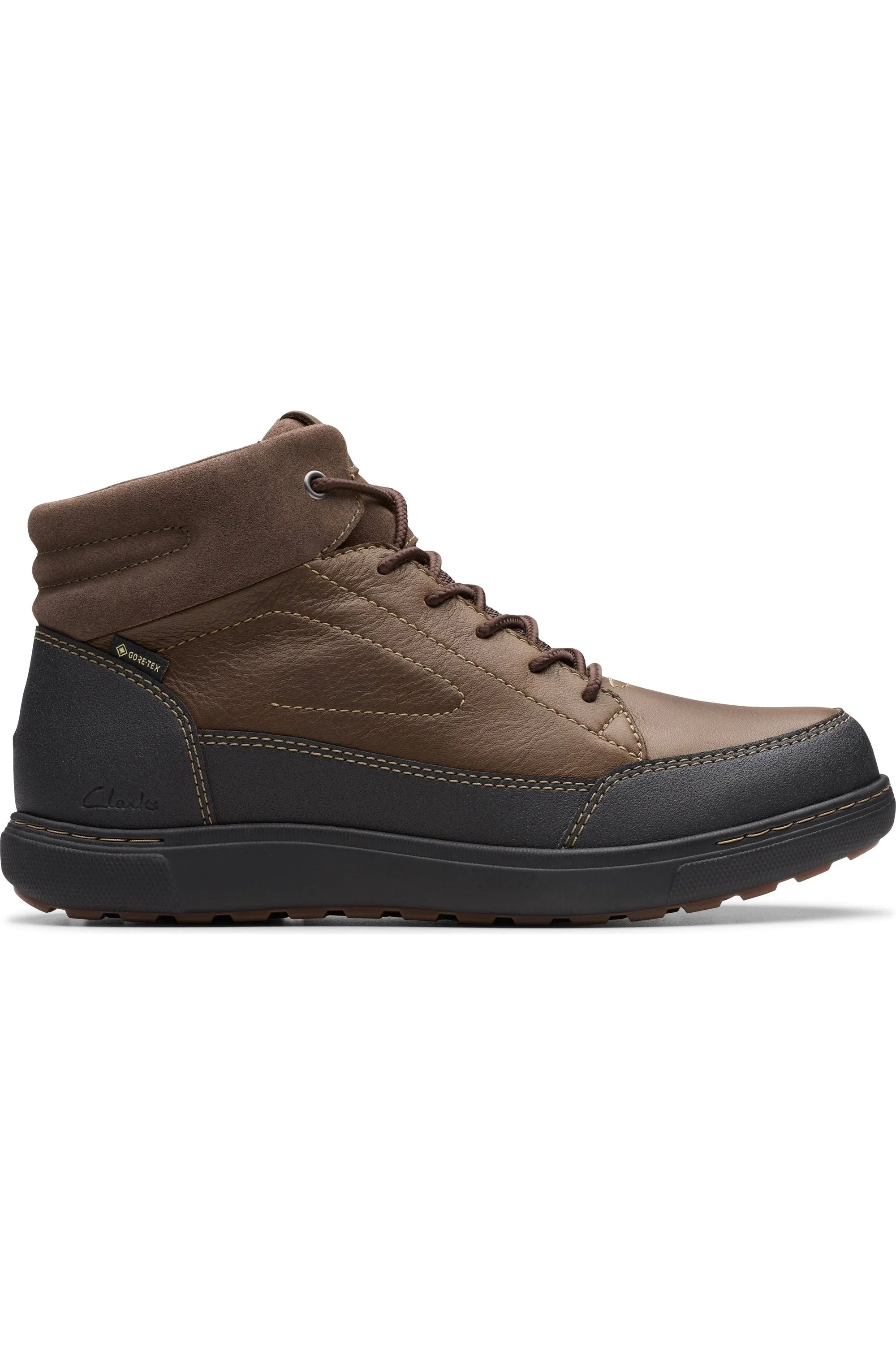 Clarks Mapstone Hi GTX in Dark Brown