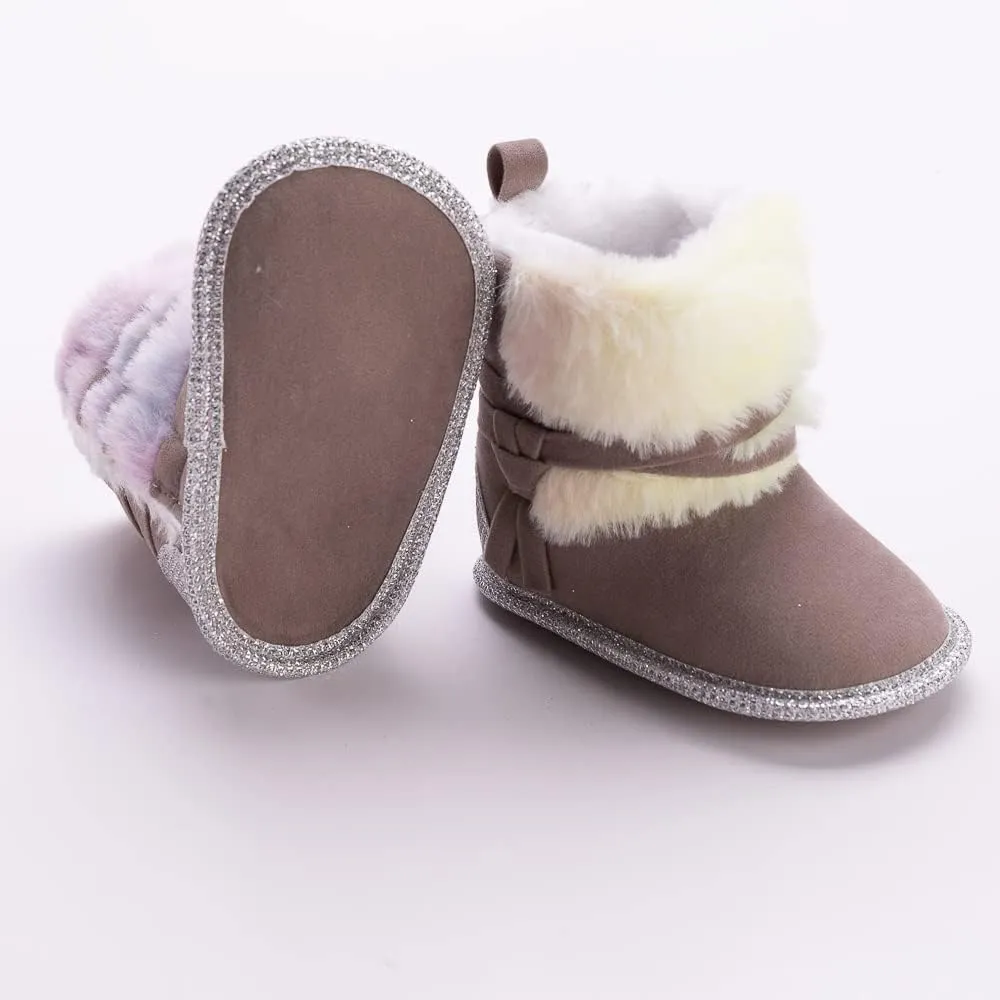 Infant Snow Boots Premium Soft Sole Anti-Slip Warm Winter Prewalker Toddler Boots