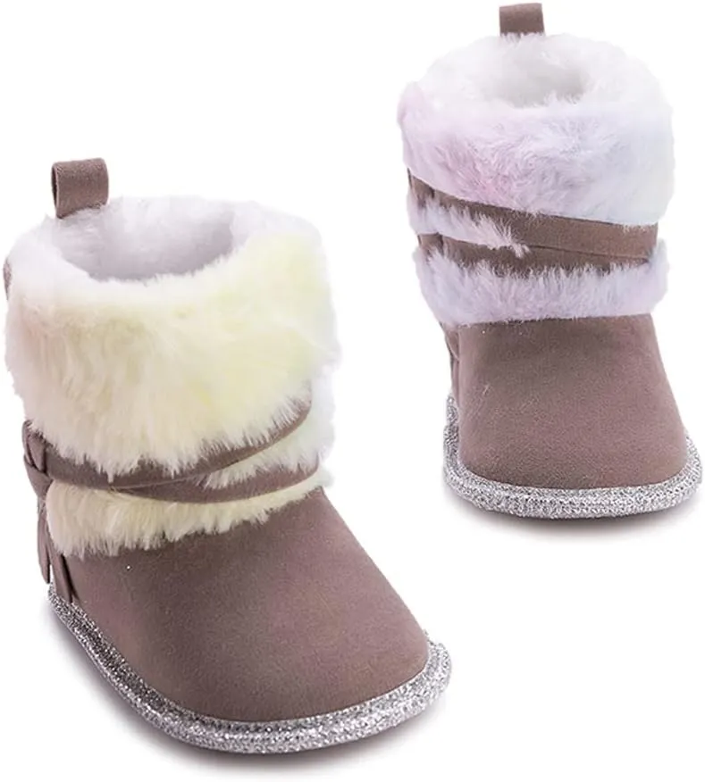 Infant Snow Boots Premium Soft Sole Anti-Slip Warm Winter Prewalker Toddler Boots