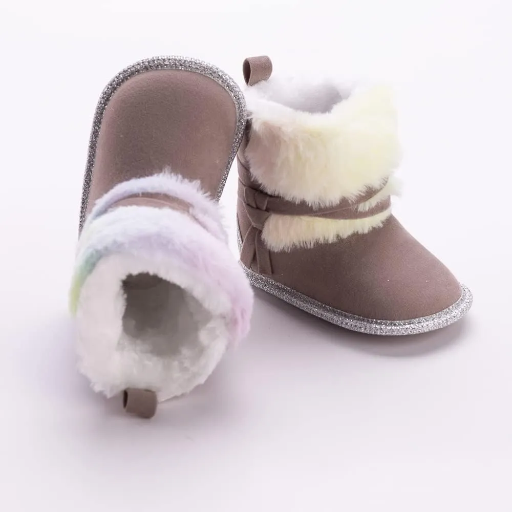 Infant Snow Boots Premium Soft Sole Anti-Slip Warm Winter Prewalker Toddler Boots