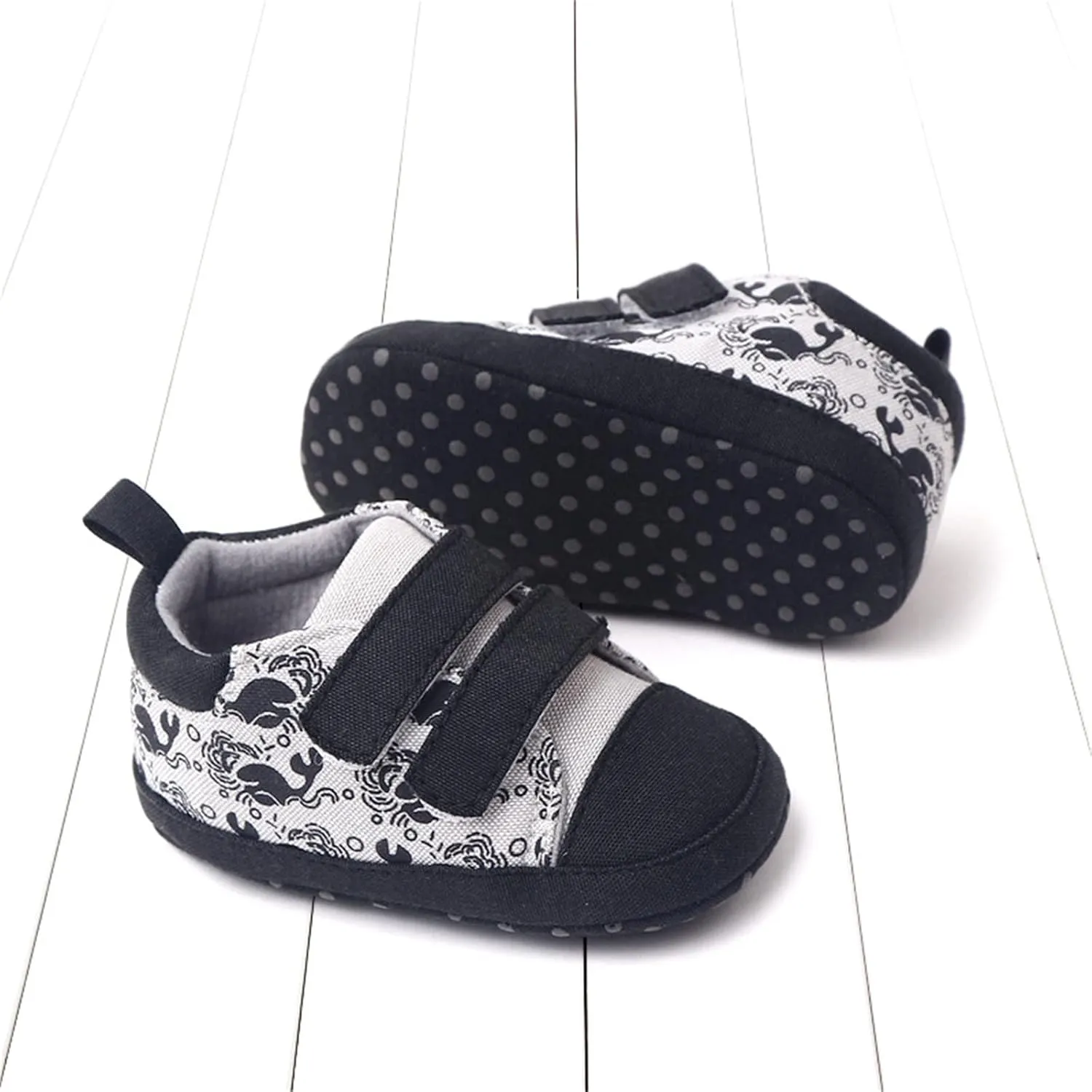 Infant Toddler Boys Girls Sports Shoes Flat Bottom Light Double Hook Loop Animal Print 2024 Fashion Trendy Shoes