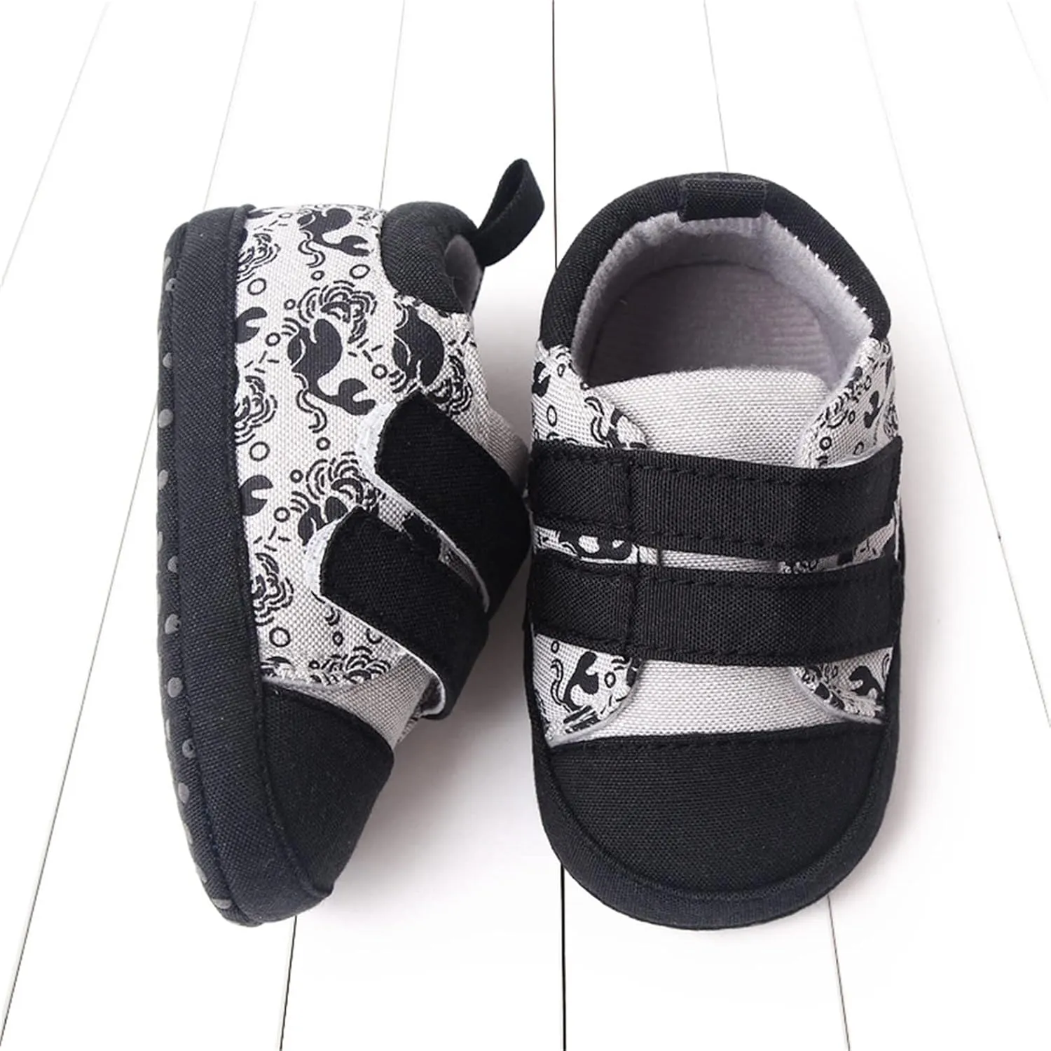 Infant Toddler Boys Girls Sports Shoes Flat Bottom Light Double Hook Loop Animal Print 2024 Fashion Trendy Shoes