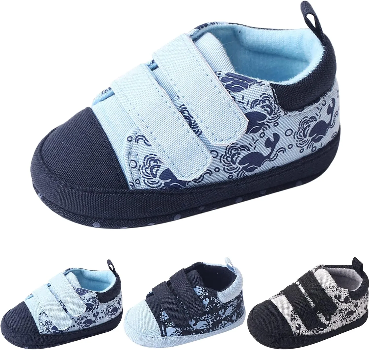 Infant Toddler Boys Girls Sports Shoes Flat Bottom Light Double Hook Loop Animal Print 2024 Fashion Trendy Shoes