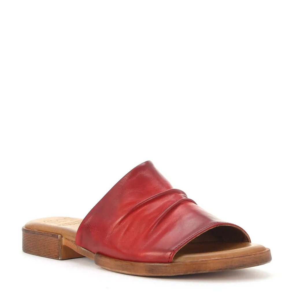 Lion Leather Slides