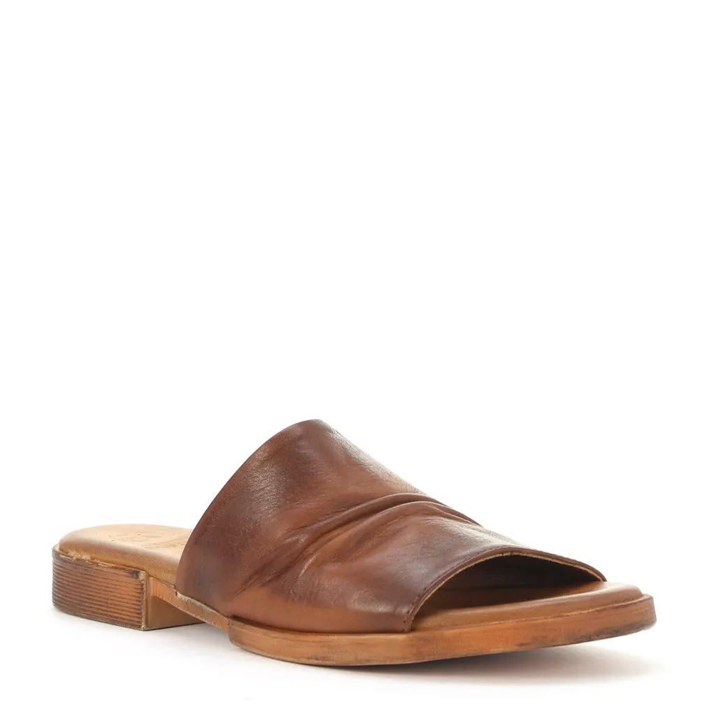 Lion Leather Slides