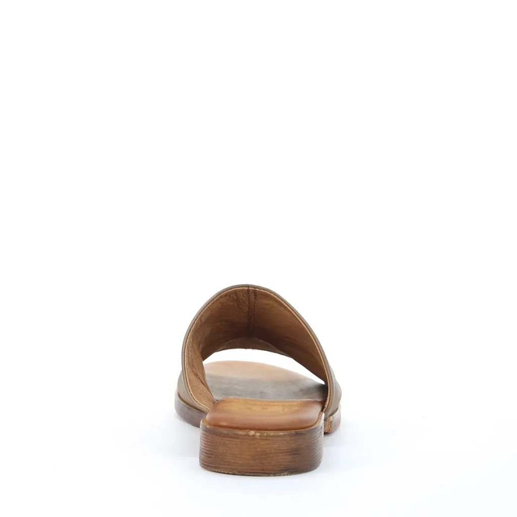 Lion Leather Slides