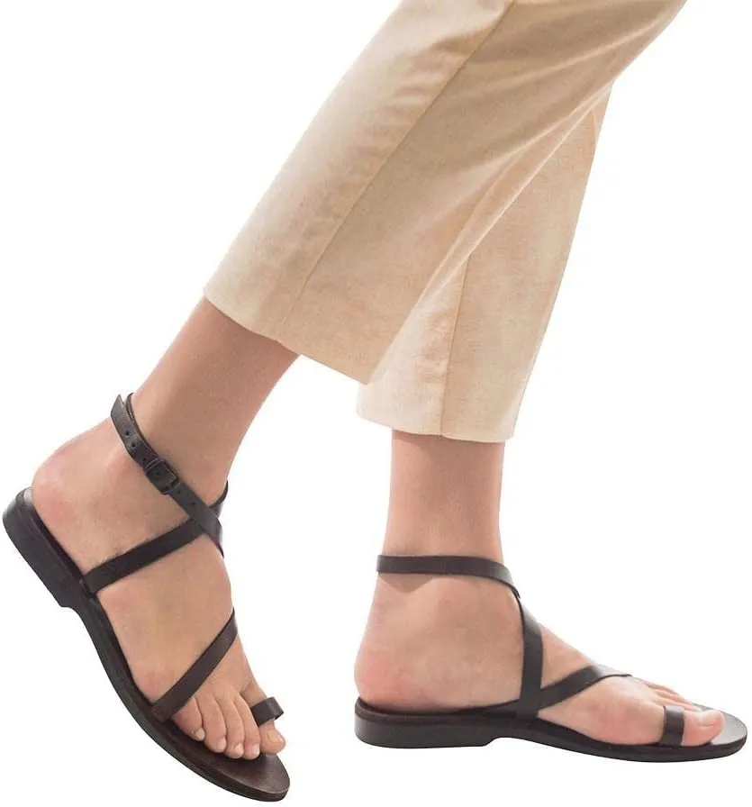 Mara - Leather Thin Ankle Strap Sandal - Womens Sandals