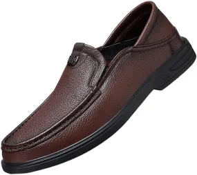 Men's Business Casual Loafers Leather Formal Oxford Slip On Dress Shoes Comfortable Loafer Driving Sneakers Business Shoes
