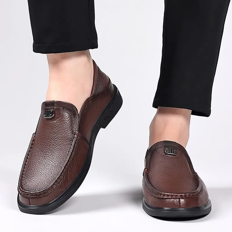 Men's Business Casual Loafers Leather Formal Oxford Slip On Dress Shoes Comfortable Loafer Driving Sneakers Business Shoes