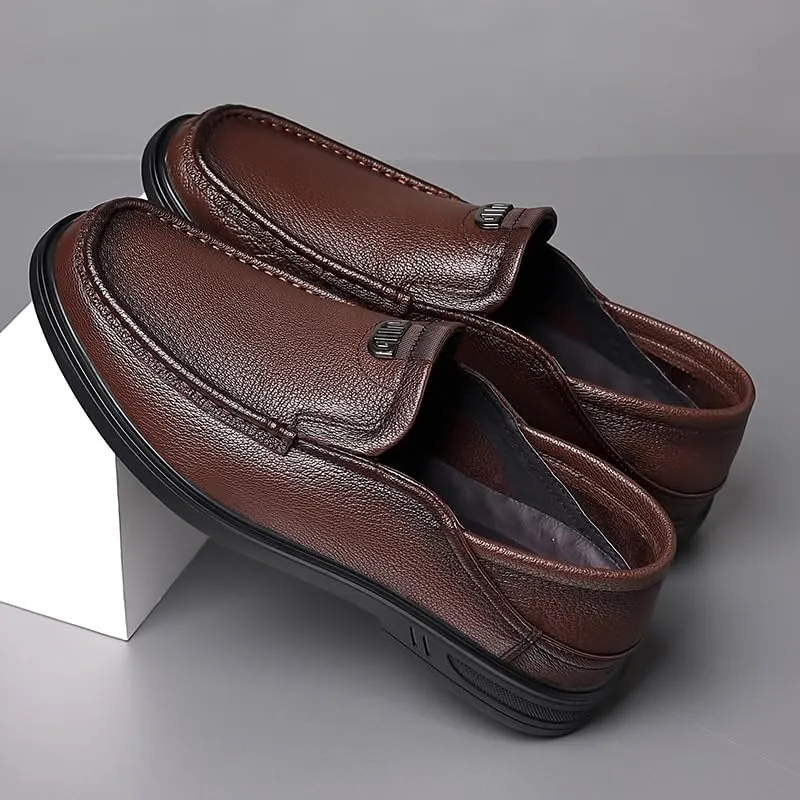 Men's Business Casual Loafers Leather Formal Oxford Slip On Dress Shoes Comfortable Loafer Driving Sneakers Business Shoes