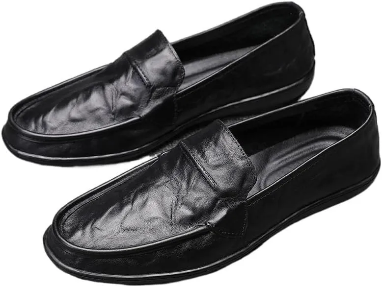 Men's Dress Comfort Loafer Mens Casual Loafers Slip On Leather Shoes Lightweight Driving Shoes Moccasins Classic Loafer Flats Boat Shoes