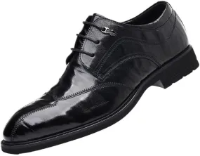 Men's Leather Hand-Sewn Flats Oxfords Men's Vintage Spike Dress Loafers Slip On Fashion Shoes