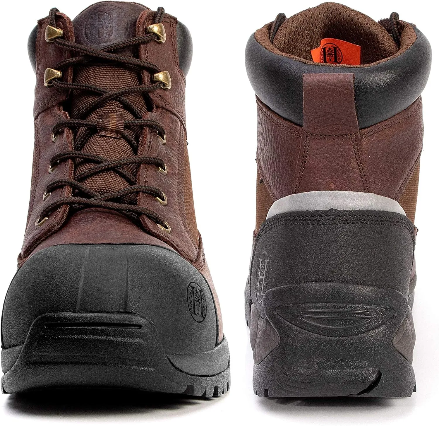 Mens work boots, 6" Composite Toe Waterproof Lightweight Work Boots for Men, Slip & Puncture Resistant Safety EH Wide Working Shoes