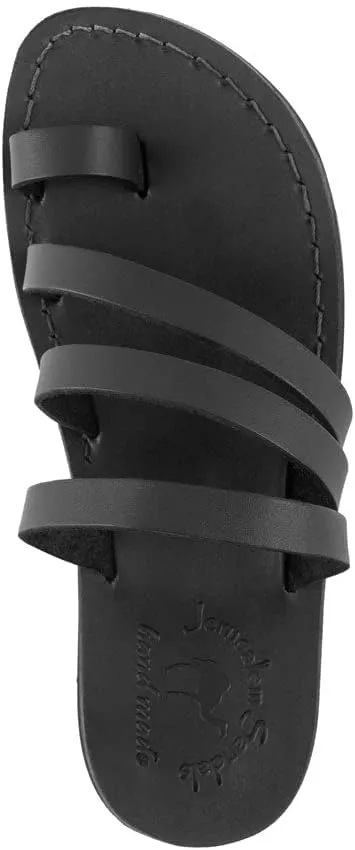 Nora - Leather Strappy Flat Sandal - Womens Sandals