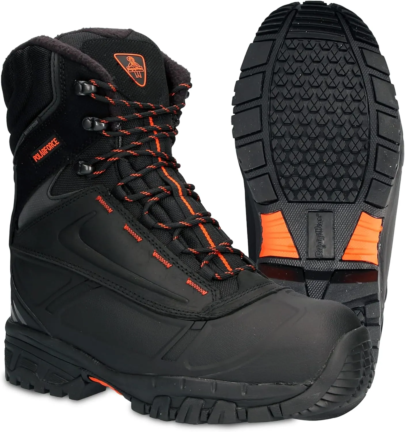 RefrigiWear Men's PolarForce Max Work Boots, Leather Work Boots, -40F Comfort Rating