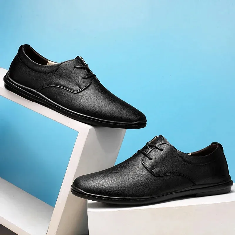 SALVATORE GENUINE COWHIDE SHOES