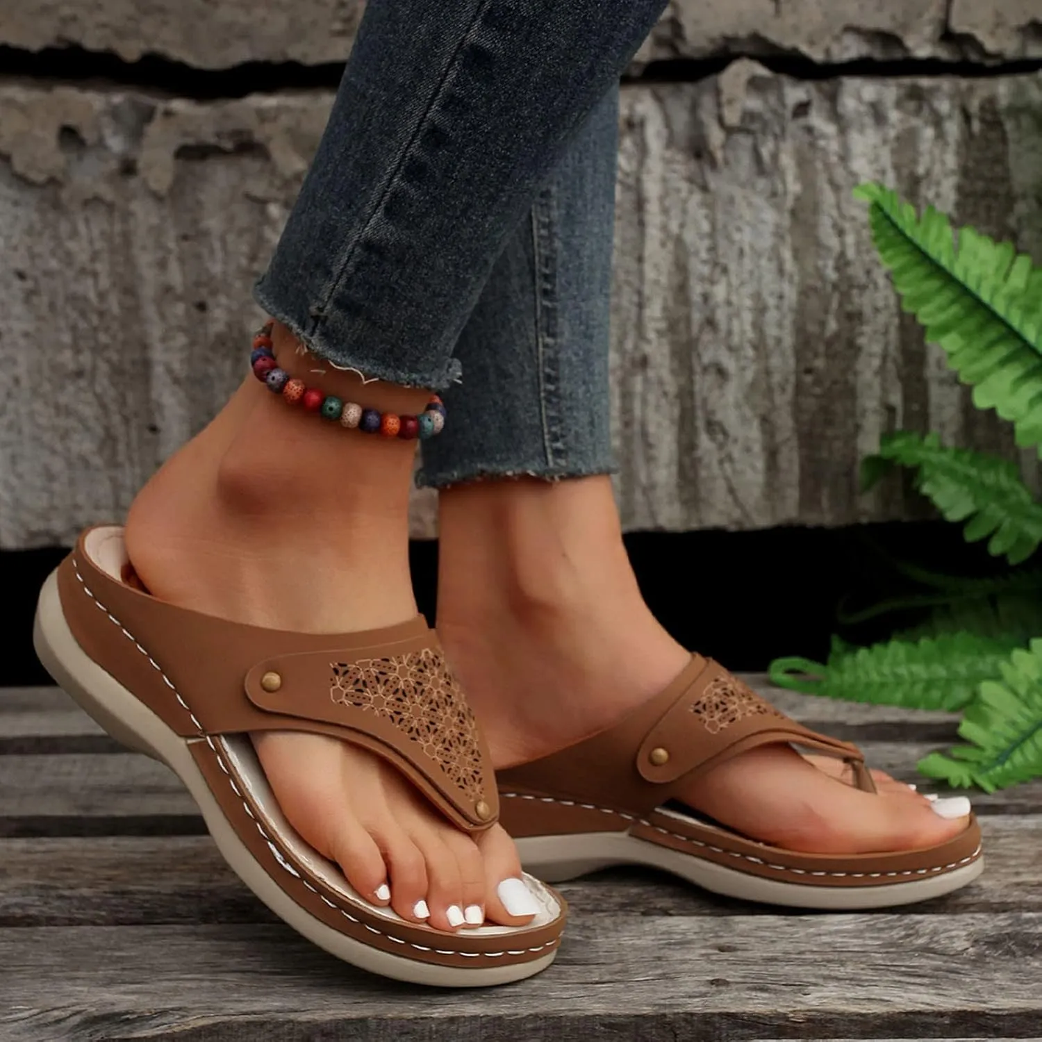 SBGMoSJ Orthopedic Dress Sandals for Women Casual Sandals for Women Comfort Wide Sandals for Women Dressy Women's Comfortable Wedge Sandals Orthopedic Diabetic Walking Shoes Womens Short Heels