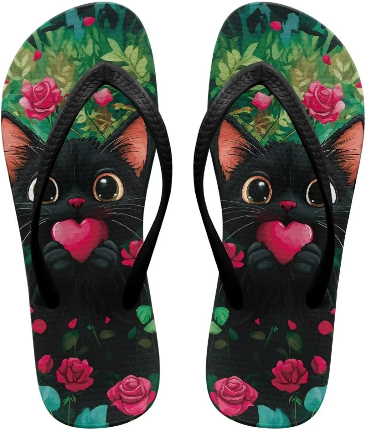 Slim Flip Flops for Women Beach Rubber Shower Shoes Basic Thong Sandals