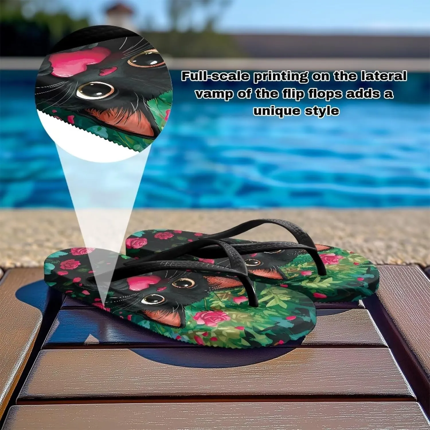 Slim Flip Flops for Women Beach Rubber Shower Shoes Basic Thong Sandals