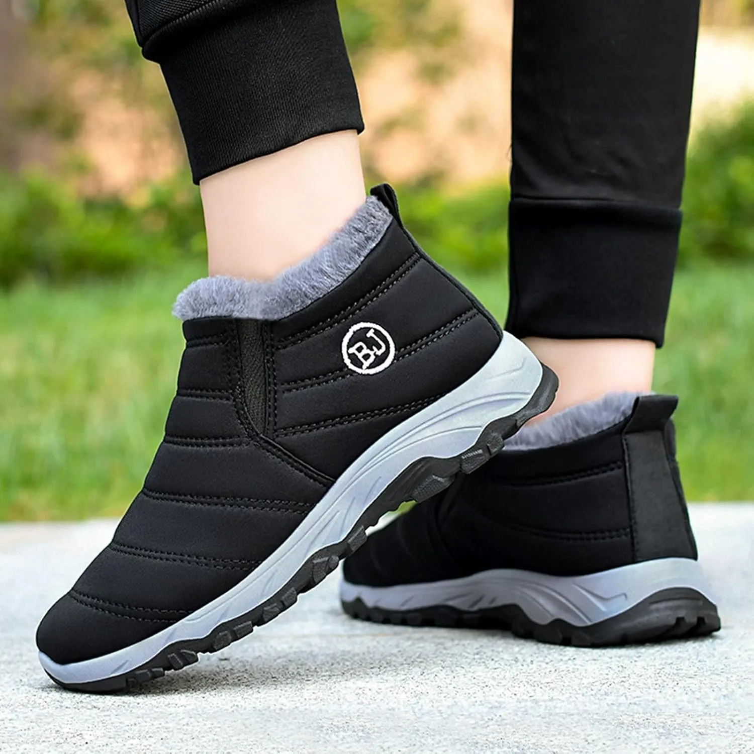 Snow Boots Women Wide Ladies Slip On Winter Boots Snow Boots for Women Winter Boot with Comfort Womens Snow Ankle Boot Black Boots for Women Winter Booties for Men