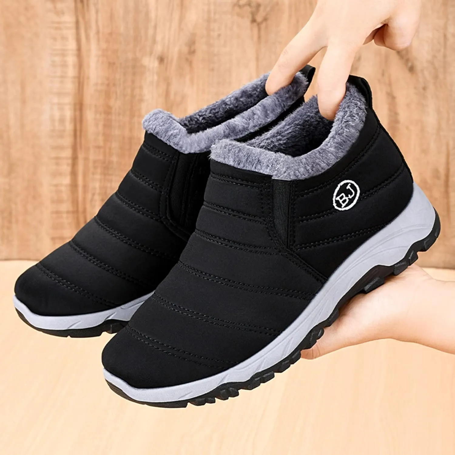 Snow Boots Women Wide Ladies Slip On Winter Boots Snow Boots for Women Winter Boot with Comfort Womens Snow Ankle Boot Black Boots for Women Winter Booties for Men