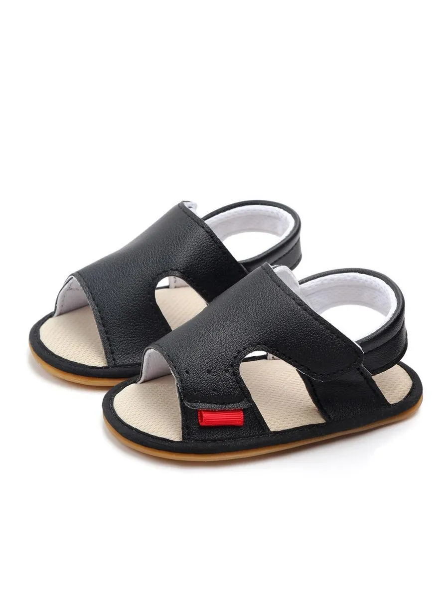 Solid Color Anti-Slip Prewalker Baby Sandals