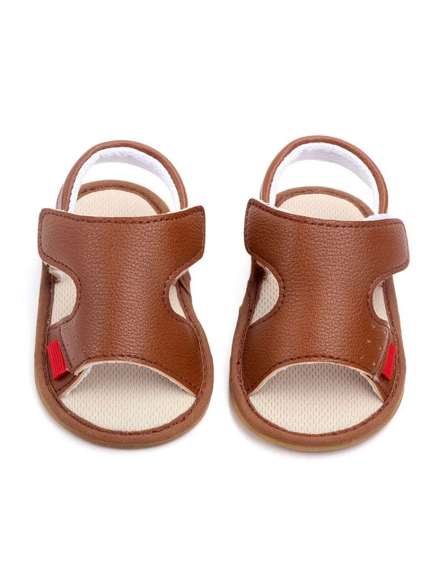 Solid Color Anti-Slip Prewalker Baby Sandals
