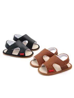 Solid Color Anti-Slip Prewalker Baby Sandals