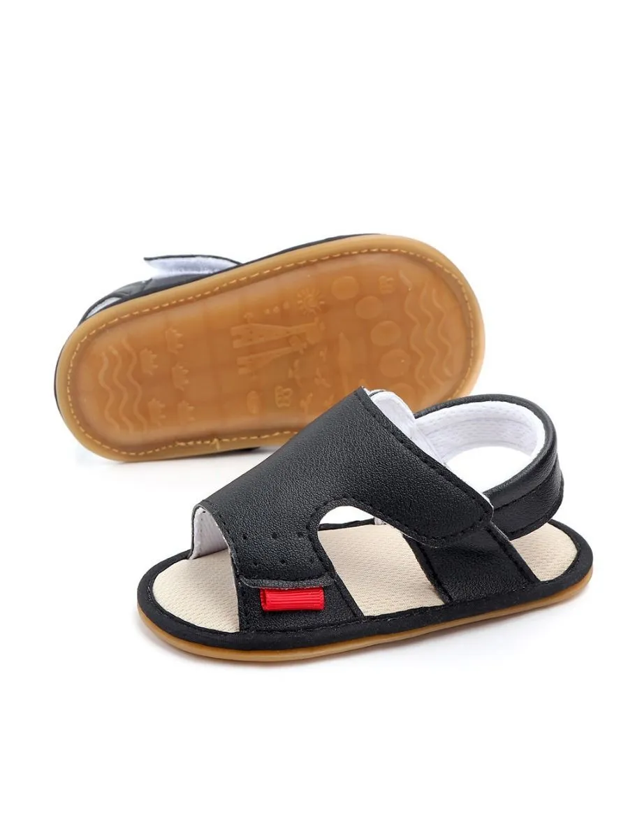Solid Color Anti-Slip Prewalker Baby Sandals