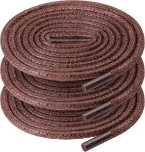 UpUGo Waxed Round Shoe Laces, 3/32" Thin Formal Business Oxford Shoelaces for Men or Women's Dress Shoes