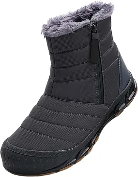 Waterproof Snow Boots for Men Warm Plush Lined Men's Snow Boots Non Slip Lightweight for Outdoor Hiking Work