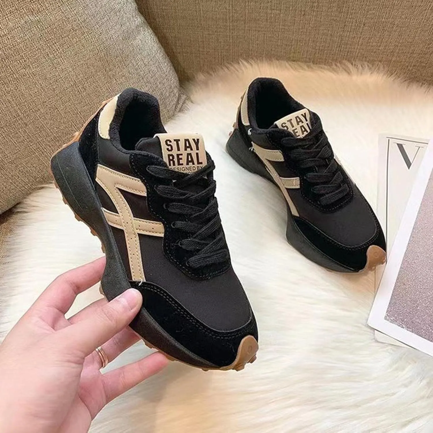 Women Casual Shoes Walking Shoes Lady Sneakers Anti Slip for Sports Workout Trainers Gym Jogging