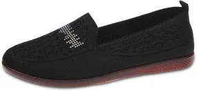 Women's Casual Slip On Shoes Breathable Comfortable Flat Loafers for Daily Wear with Semi Casual Dress Shoes for Men