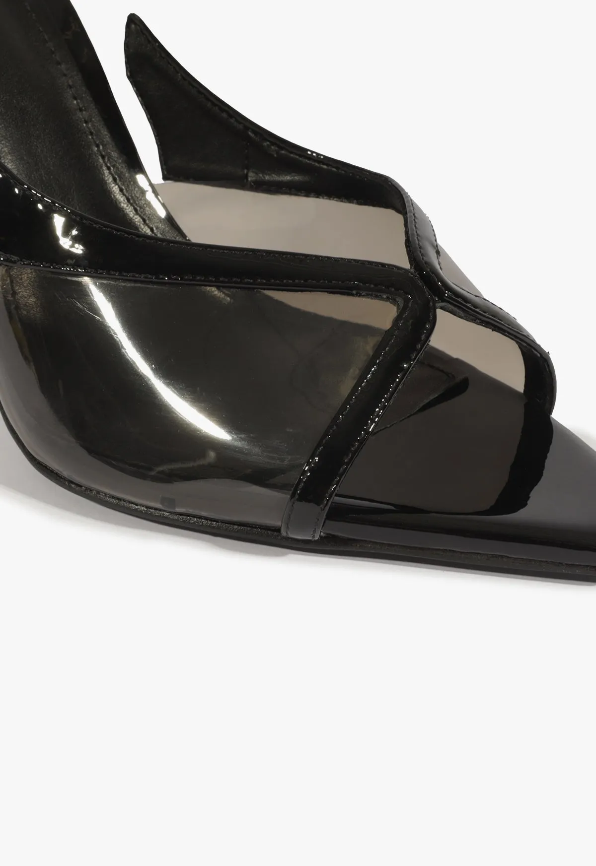 Zya Sling Patent Leather Sandal